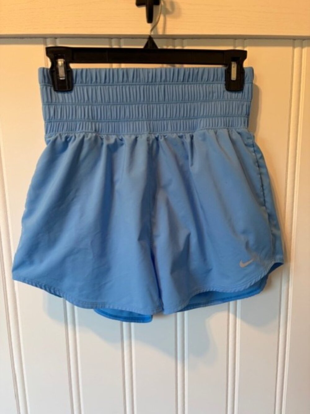 Nike Dri-Fit Light Blue High Waisted Flowy Athletic Shorts Women's Size S